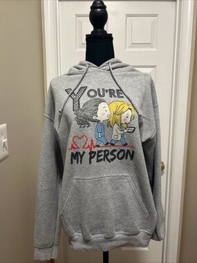 You're My Person Gray Graphic Hoodie Grays Anatomy